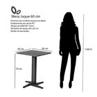Conjunto Mesa De Jantar Jaque 60cm E 2 Cadeiras Luna Assento