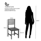 Conjunto Mesa De Jantar Lara 90cm E 4 Cadeiras Luna Assento M