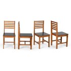Conjunto Mesa De Jantar Lara 90cm E 4 Cadeiras Luna Assento M