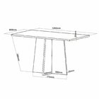 Conjunto Mesa De Jantar Leblon Com 4 Cadeiras  Móveis Pinho/m