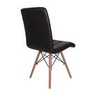 Conjunto Mesa De Jantar Luiza 135cm Preta Com 6 Cadeiras Gomo