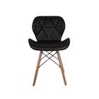 Conjunto Mesa De Jantar Luiza 135cm Preta Com 6 Cadeiras Slim