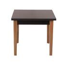 Conjunto Mesa De Jantar Luiza 80cm Preta Com 2 Cadeiras Gomos