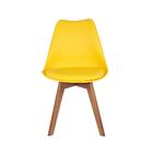 Conjunto Mesa De Jantar Luiza 80cm Preta Com 4 Cadeiras Leda