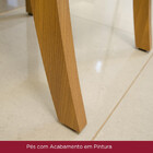 Conjunto Mesa De Jantar Luíza Henn Sem Vidro Com 6 Cadeiras A