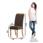 Conjunto Mesa De Jantar Luíza Henn Sem Vidro Com 6 Cadeiras A