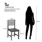 Conjunto Mesa De Jantar Mai 160x80 E Cadeiras Luna Assento Md