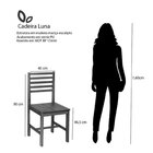 Conjunto Mesa De Jantar Mai 160x80 E Cadeiras Luna Assento Md