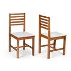 Conjunto Mesa De Jantar Mai 160x80 E Cadeiras Luna Assento Md