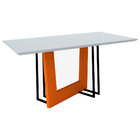 Conjunto Mesa De Jantar Munique 1 60m Tampo De Madeira Com Vi