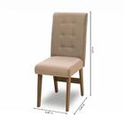 Conjunto Mesa De Jantar Off White Dubai Castanho / Areia