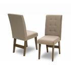 Conjunto Mesa De Jantar Off White Dubai Castanho / Areia