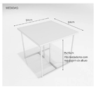 Conjunto Mesa De Jantar Quadrada Pinus 2 Cadeiras Estofado Ri