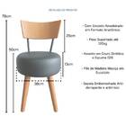 Conjunto Mesa De Jantar Quadrada Preta Com 4 Cadeiras Estofad