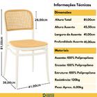 Conjunto Mesa De Jantar Quadrada Venezia 70x70cm Branca Com 2