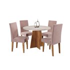 Conjunto Mesa De Jantar Redonda 90cm Spirit Com 4 Cadeiras Me