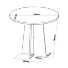 Conjunto Mesa De Jantar Redonda 90x90 Spirit Com 4 Cadeiras V