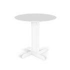 Conjunto Mesa De Jantar Redonda Bellus Branca 80cm Com 2 Cade