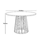 Conjunto Mesa De Jantar Redonda Branca 100cm Talia Amadeirada