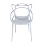 Conjunto Mesa De Jantar Redonda Branca 100cm Talia Amadeirada