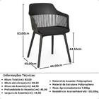 Conjunto Mesa De Jantar Redonda Eiffel Branca 120cm Com 4 Cad