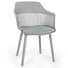 Conjunto Mesa De Jantar Redonda Eiffel Preta 120cm Com 4 Cade