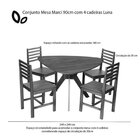 Conjunto Mesa De Jantar Redonda Gabi Orgânica 120cm Com Cadei