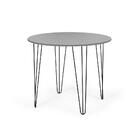 Conjunto Mesa De Jantar Redonda Hairpin 90cm Volpi Com 4 Cade