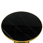 Conjunto Mesa De Jantar Redonda Imperial 70cm Preta Com 4 Cad