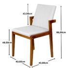 Conjunto Mesa De Jantar Redonda Luana Amadeirada Branca 120cm