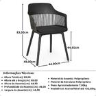 Conjunto Mesa De Jantar Redonda Majestic 70cm Branca Com 4 Ca