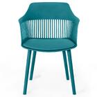 Conjunto Mesa De Jantar Redonda Marci 100cm Preta Com 4 Cadei