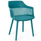 Conjunto Mesa De Jantar Redonda Marci 100cm Preta Com 4 Cadei