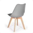 Conjunto Mesa De Jantar Redonda Marci 120cm Branca Com 4 Cade