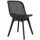 Conjunto Mesa De Jantar Redonda Marci 120cm Preta Com 4 Cadei