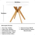 Conjunto Mesa De Jantar Redonda Marci Branca 100cm Com 4 Cade