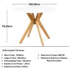 Conjunto Mesa De Jantar Redonda Marci Branca 100cm Com 4 Cade