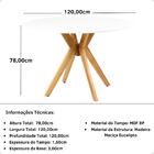 Conjunto Mesa De Jantar Redonda Marci Branca 120cm Com 4 Cade