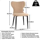 Conjunto Mesa De Jantar Redonda Marci Premium 100cm Natural C