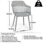 Conjunto Mesa De Jantar Redonda Marci Premium 120cm Branca Co