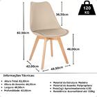 Conjunto Mesa De Jantar Redonda Marci Premium 120cm Natural C