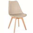 Conjunto Mesa De Jantar Redonda Marci Premium 120cm Natural C