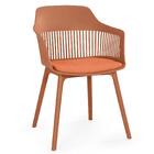 Conjunto Mesa De Jantar Redonda Marci Premium 120cm Natural C