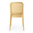 Conjunto Mesa De Jantar Redonda Marci Premium 120cm Natural C