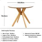 Conjunto Mesa De Jantar Redonda Marci Premium Branca 100cm Co