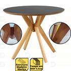 Conjunto Mesa De Jantar Redonda Marci Premium Preta 100cm Com