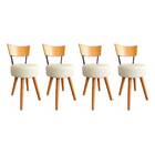 Conjunto Mesa De Jantar Redonda Preta Tampo Imbuia Com 4 Cade