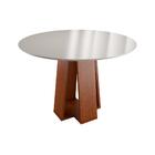 Conjunto Mesa De Jantar Redonda Styllo Off White 100cm Com 4