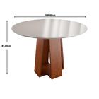 Conjunto Mesa De Jantar Redonda Styllo Off White 100cm Com 4