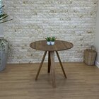 Conjunto Mesa De Jantar Redonda Tai 90cm E Cadeiras Luna Asse
